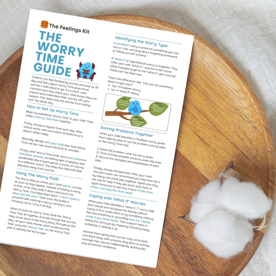 The Worry Pads: A Child-Friendly Guided Writing Tool for Anxious Thoughts