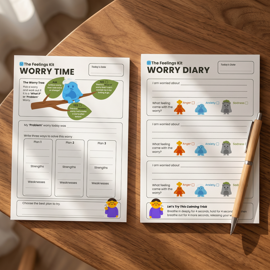 The Worry Pads: A Child-Friendly Guided Writing Tool for Anxious Thoughts