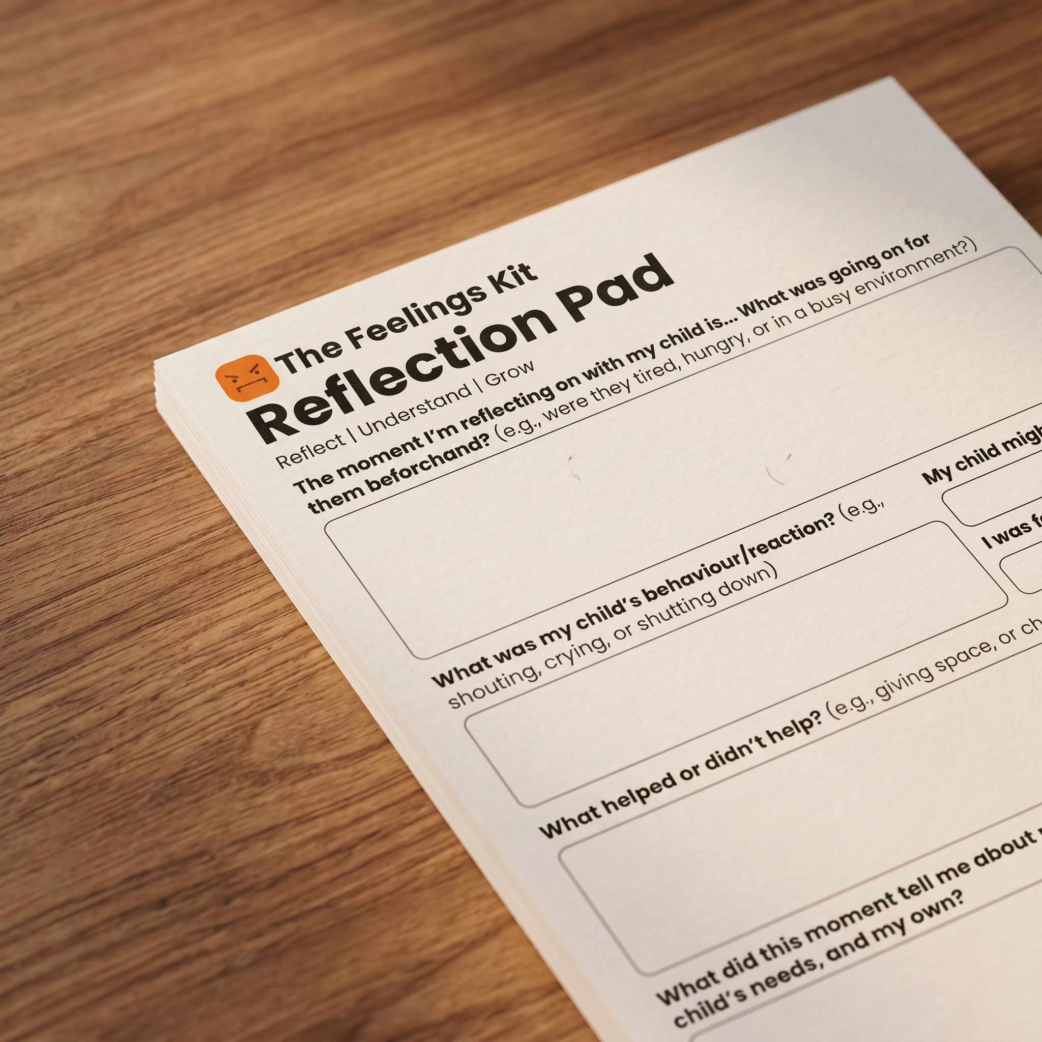 The Parent Reflection Notepad: A Gentle Guide for Understanding Tough Moments