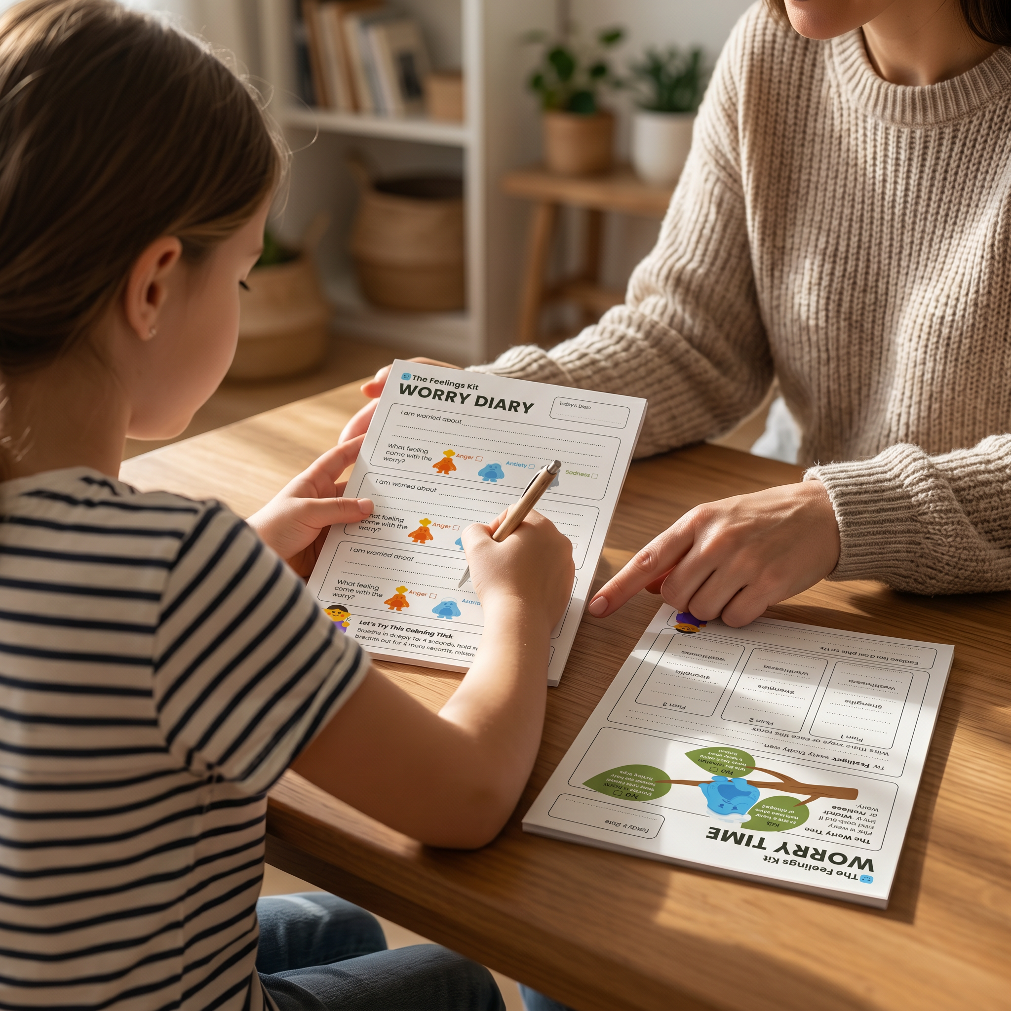 The Worry Pads: A Child-Friendly Guided Writing Tool for Anxious Thoughts