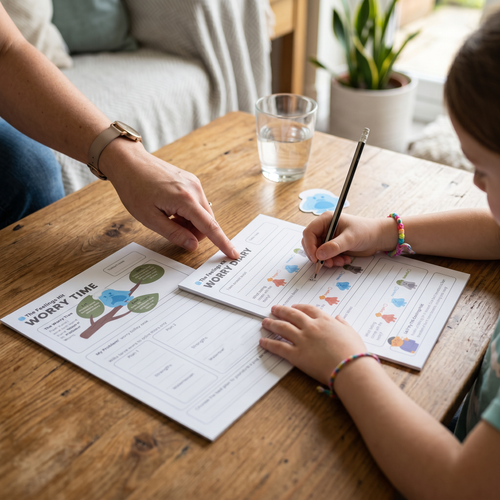 The Worry Pads: A Child-Friendly Guided Writing Tool for Anxious Thoughts