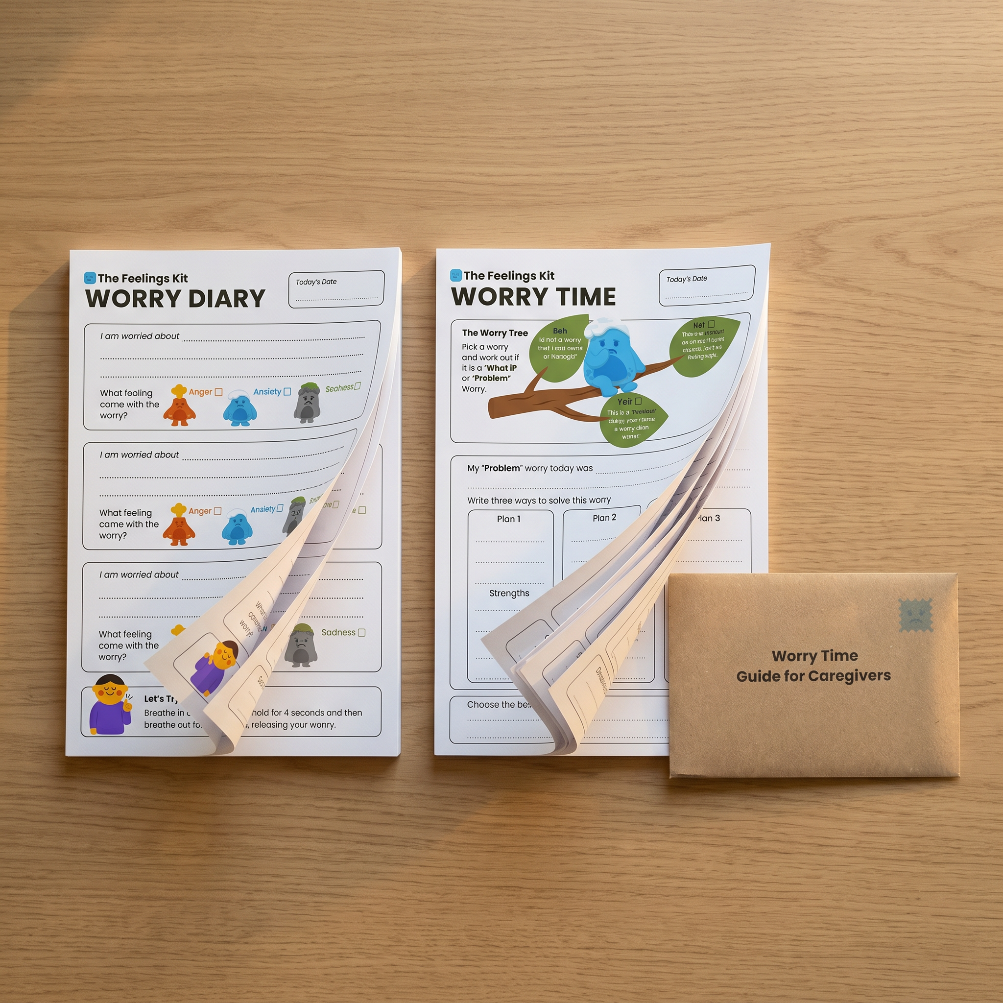 The Worry Pads: A Child-Friendly Guided Writing Tool for Anxious Thoughts