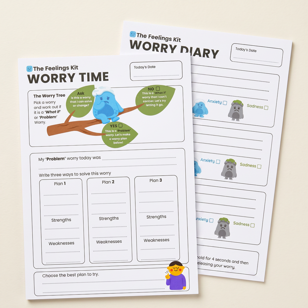 The Worry Pads: A Child-Friendly Guided Writing Tool for Anxious Thoughts