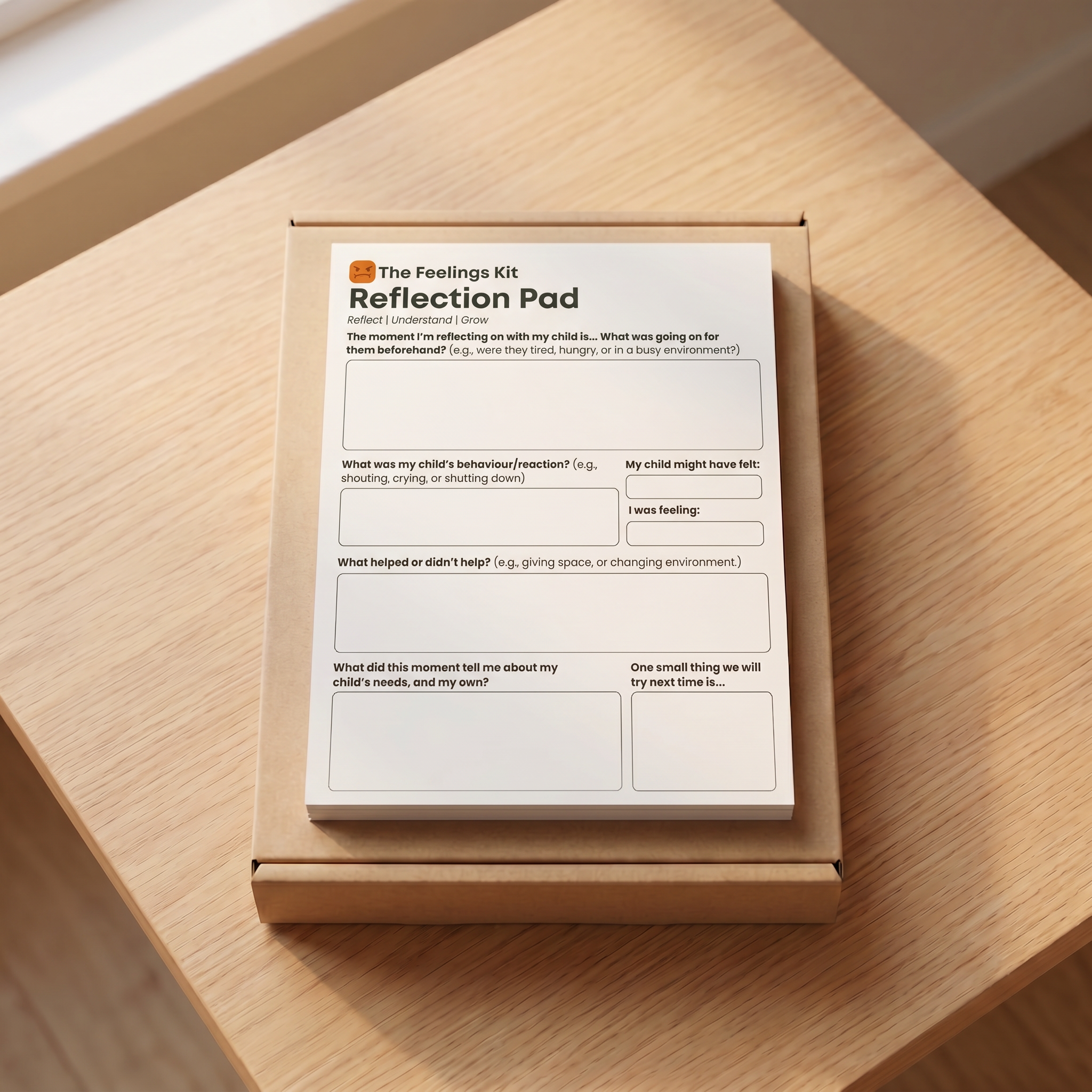 The Parent Reflection Notepad: A Gentle Guide for Understanding Tough Moments