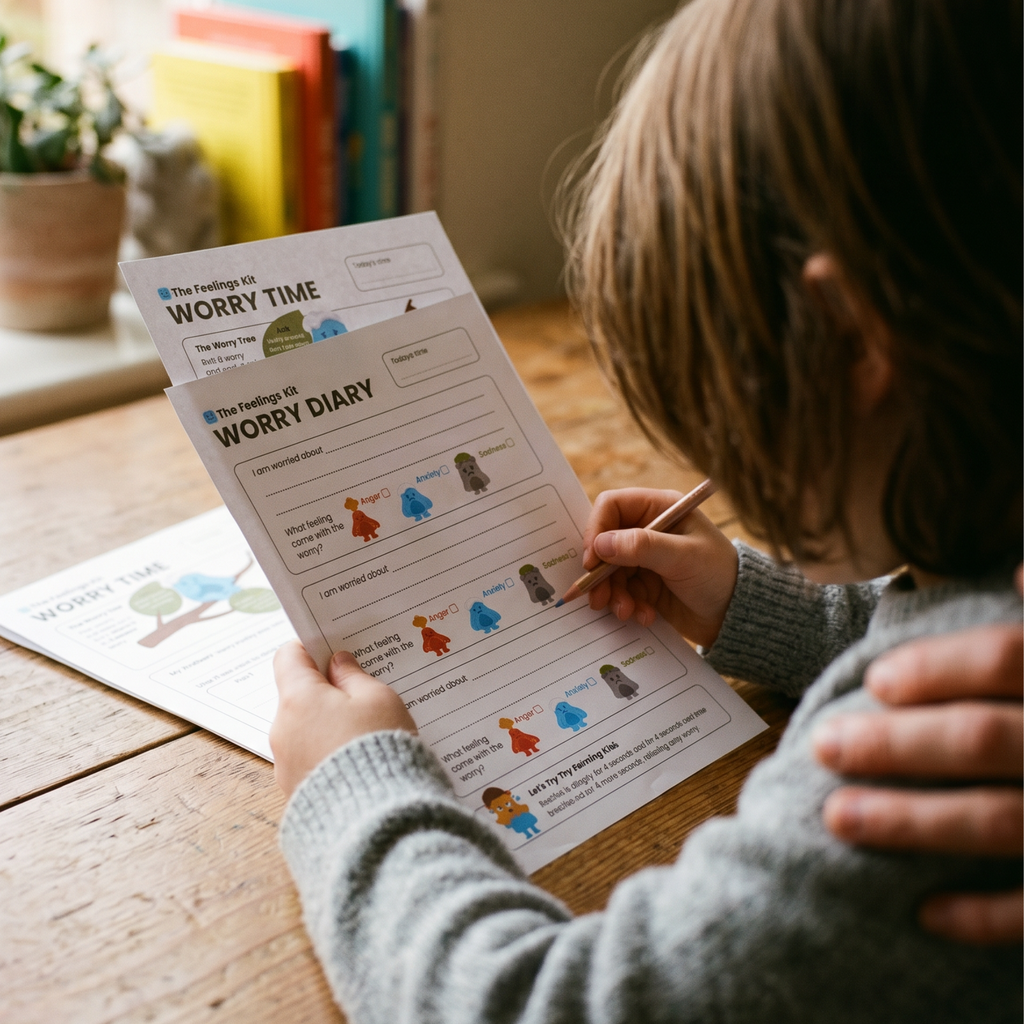 The Worry Pads: A Child-Friendly Guided Writing Tool for Anxious Thoughts